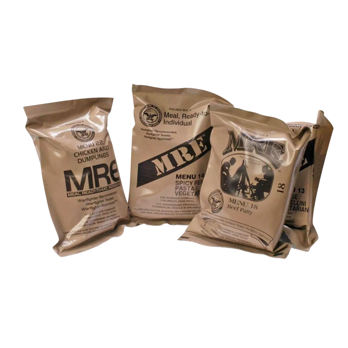 Genuine U.S. Military MRE's (Meals Ready to Eat)